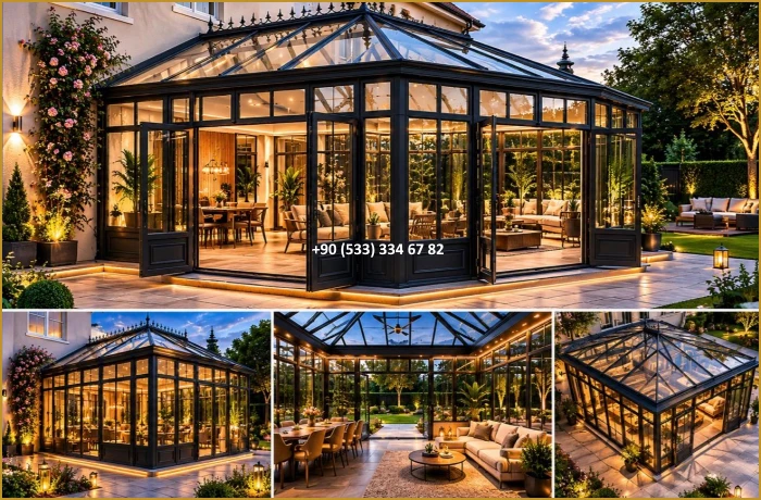 KIŞ BAHÇESİ-GAZEBO-FERFORJE KIŞ BAHÇESİ-KAMELYA-FERFORJE KAMELYA mod9029