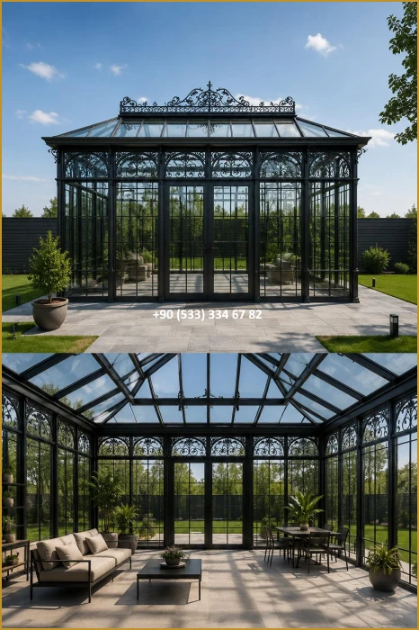 KIŞ BAHÇESİ-GAZEBO-FERFORJE KIŞ BAHÇESİ-KAMELYA-FERFORJE KAMELYA mod9033