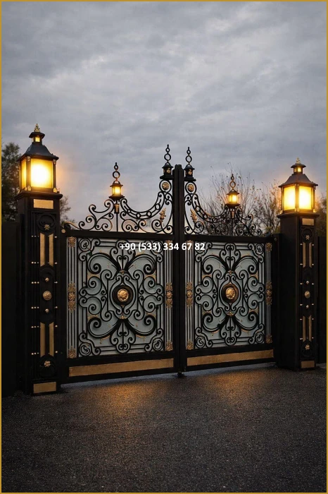 VİLLA KAPILARI-FERFORJE VİLLA KAPILAR-VİLLA GİRİŞ KAPILAR-BAHÇE KAPILARI-FERFORJE KAPILAR mod8783