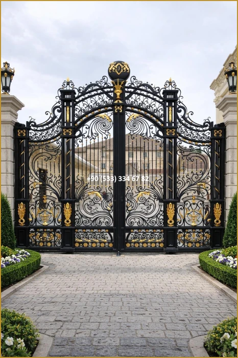 VİLLA KAPILARI-FERFORJE VİLLA KAPILAR-VİLLA GİRİŞ KAPILAR-BAHÇE KAPILARI-FERFORJE KAPILAR mod8993