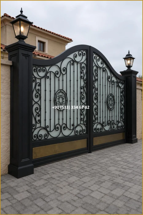 VİLLA KAPILARI-FERFORJE VİLLA KAPILAR-VİLLA GİRİŞ KAPILAR-BAHÇE KAPILARI-FERFORJE KAPILAR mod9059