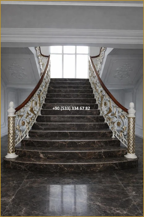 MERDİVEN KORKULUKLARI- MERDİVEN KORKULUK TASARIMI- FERFORJE MERDİVEN KORKULUK MODELLERİ mod8685