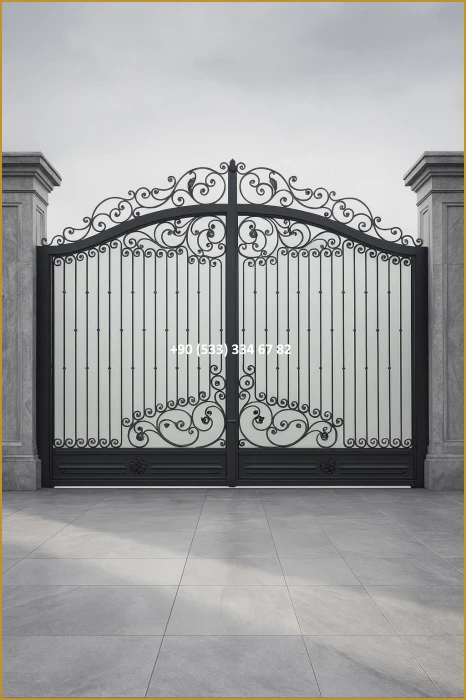 VİLLA KAPILARI-FERFORJE VİLLA KAPILAR-VİLLA GİRİŞ KAPILAR-BAHÇE KAPILARI-FERFORJE KAPILAR mod8566