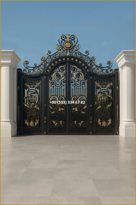 VİLLA KAPILARI-FERFORJE VİLLA KAPILAR-VİLLA GİRİŞ KAPILAR-BAHÇE KAPILARI-FERFORJE KAPILAR mod8570