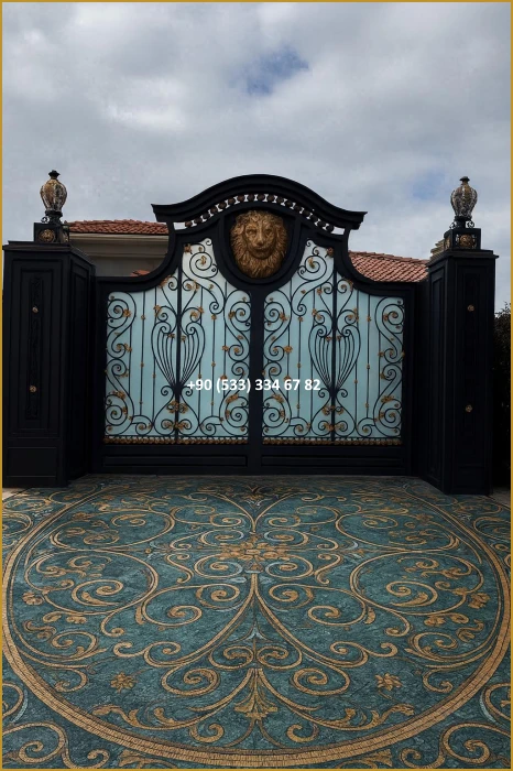 VİLLA KAPILARI-FERFORJE VİLLA KAPILAR-VİLLA GİRİŞ KAPILAR-BAHÇE KAPILARI-FERFORJE KAPILAR mod8551