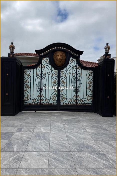 VİLLA KAPILARI-FERFORJE VİLLA KAPILAR-VİLLA GİRİŞ KAPILAR-BAHÇE KAPILARI-FERFORJE KAPILAR mod8552