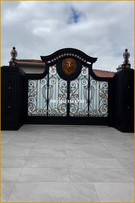 VİLLA KAPILARI-FERFORJE VİLLA KAPILAR-VİLLA GİRİŞ KAPILAR-BAHÇE KAPILARI-FERFORJE KAPILAR mod8553