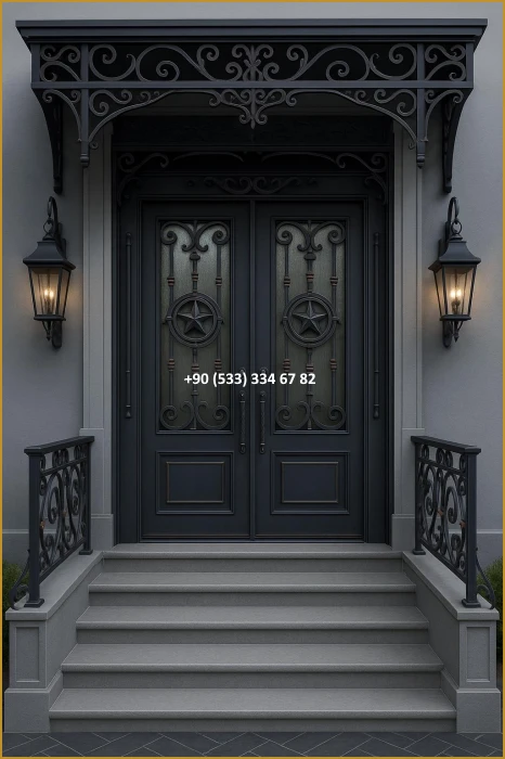 VİLLA KAPILARI-FERFORJE VİLLA KAPILAR-VİLLA GİRİŞ KAPILAR-BAHÇE KAPILARI-FERFORJE KAPILAR mod8371