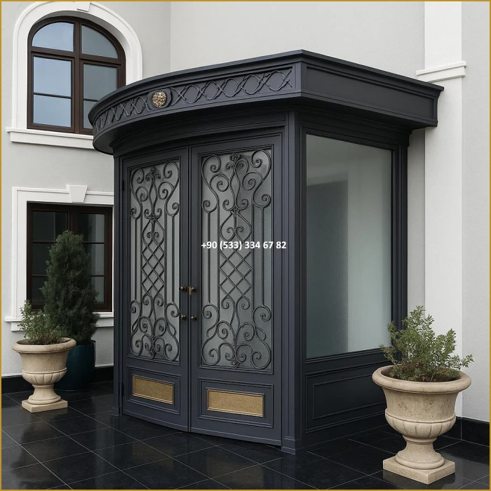 VİLLA KAPILARI-FERFORJE VİLLA KAPILAR-VİLLA GİRİŞ KAPILAR-BAHÇE KAPILARI-FERFORJE KAPILAR mod8373