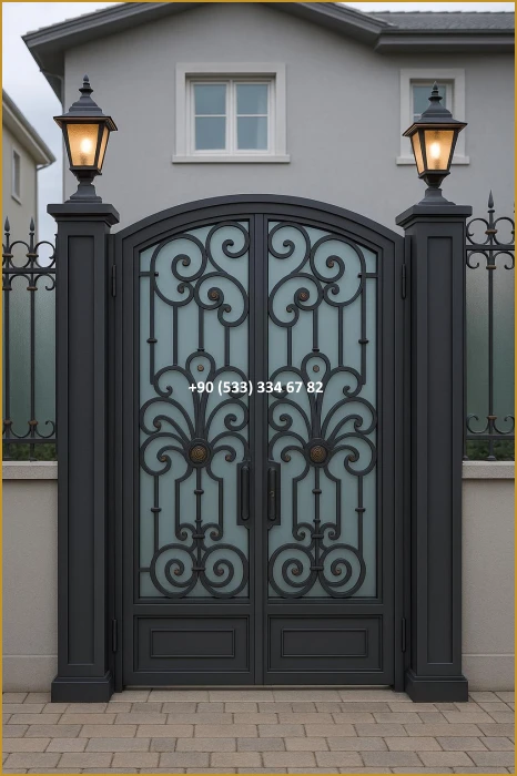 VİLLA KAPILARI-FERFORJE VİLLA KAPILAR-VİLLA GİRİŞ KAPILAR-BAHÇE KAPILARI-FERFORJE KAPILAR mod8404